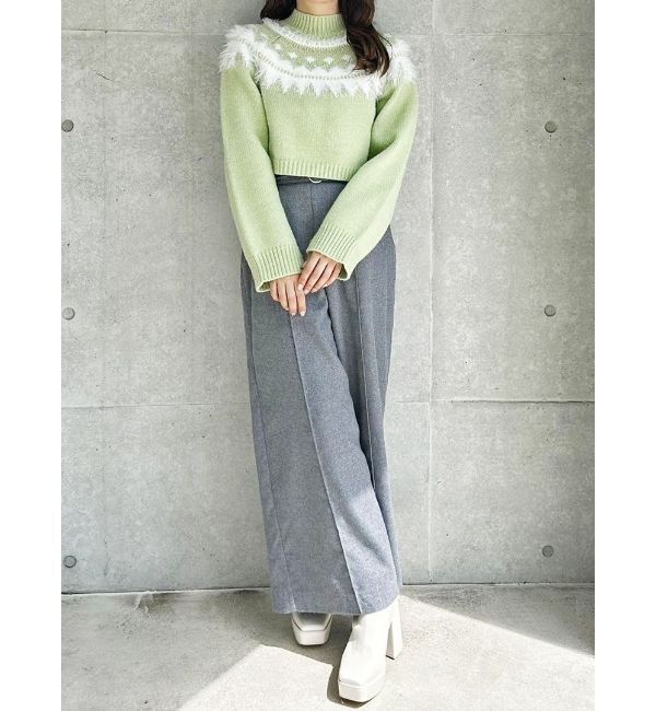 MERCURYDUO「ウールライクワイドパンツ」|その他|