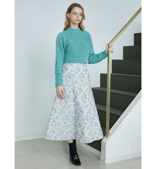 MERCURYDUO「フィルムシャギーボトルネックニット」|ニット・セーター|