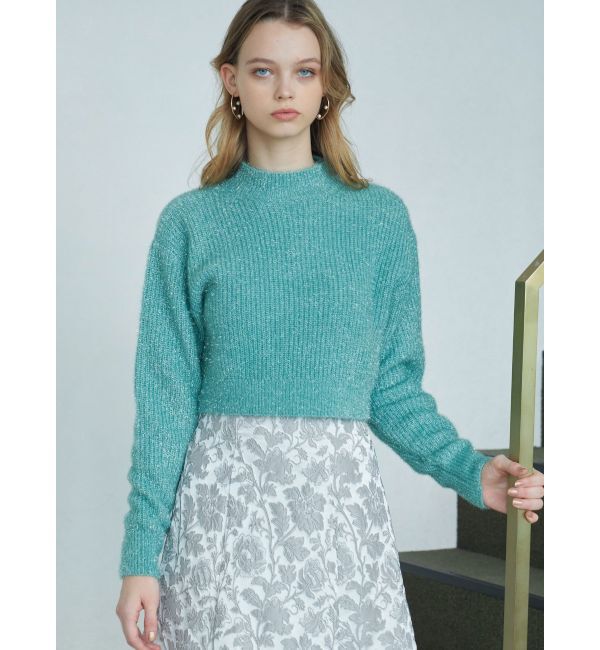 MERCURYDUO「フィルムシャギーボトルネックニット」|ニット・セーター|