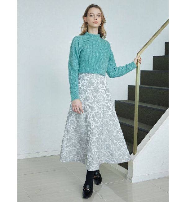 MERCURYDUO「フィルムシャギーボトルネックニット」|ニット・セーター|