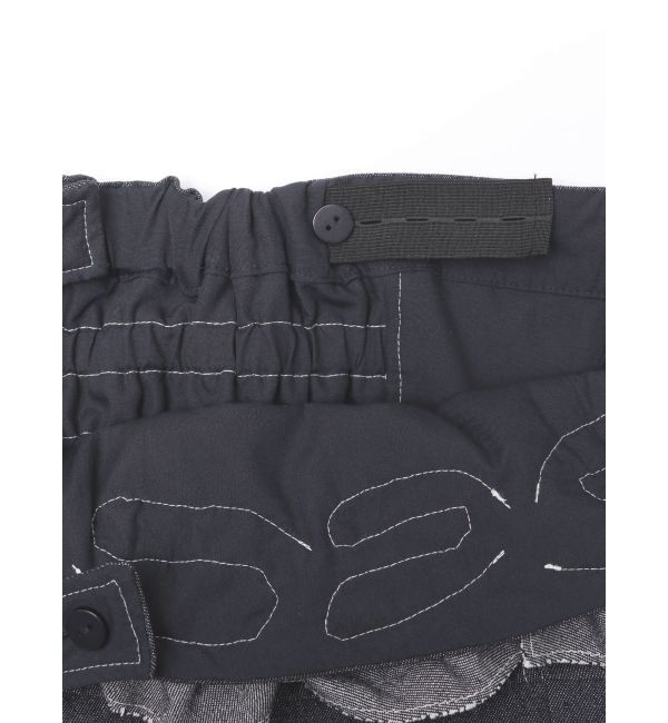 MERCURYDUO「デニムフラワーモチーフジャンスカ」|ワンピース|