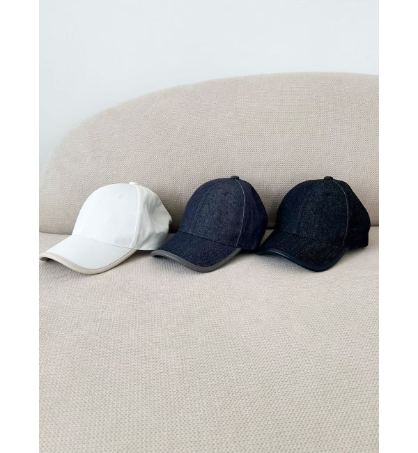 MERCURYDUO「デニム配色パイピングキャップ」|キャップ・キャスケット|
