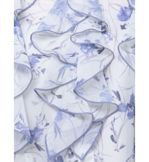 MERCURYDUO「配色メローラッフルブラウス」|シャツ・ブラウス|