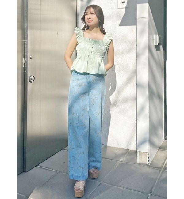 MERCURYDUO「リボンプリントデニムパンツ」|その他|
