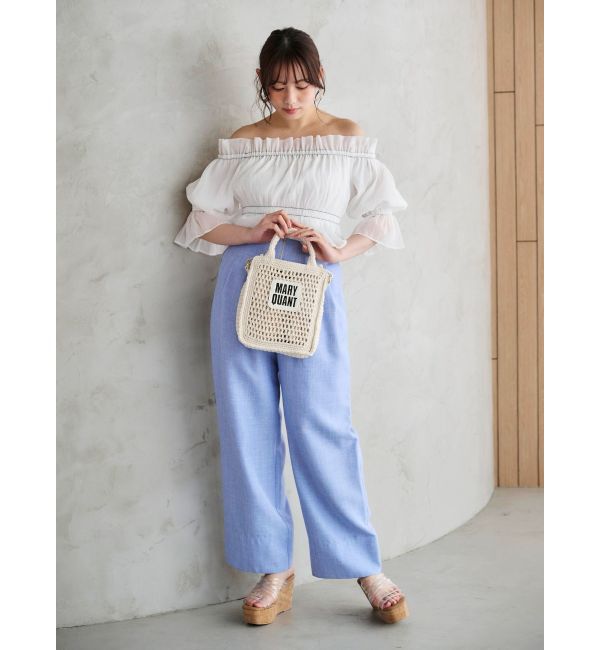 MERCURYDUO「ハイウエストコルセットパンツ」|その他|