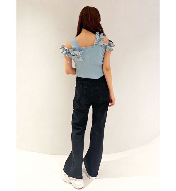 MERCURYDUO「ブーツカットデニムパンツ」|デニム|