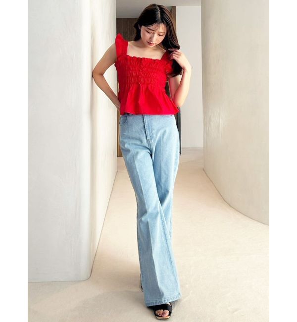 MERCURYDUO「ブーツカットデニムパンツ」|デニム|