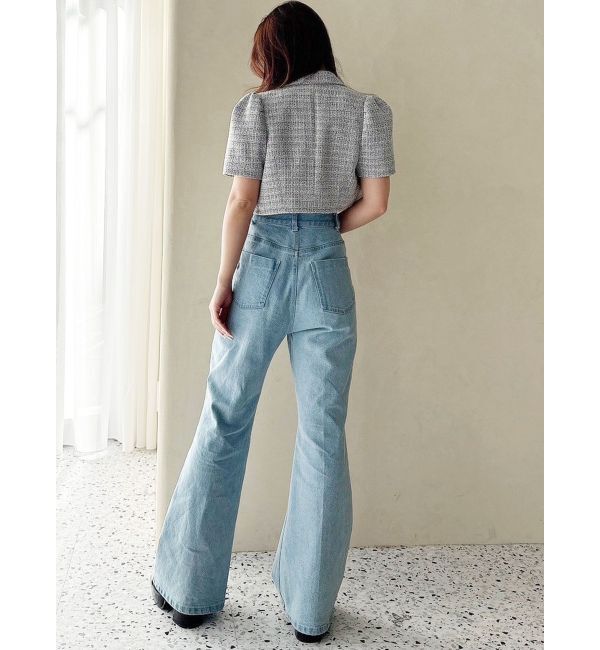 MERCURYDUO「ブーツカットデニムパンツ」|デニム|
