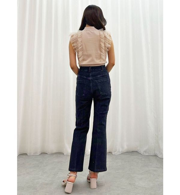 MERCURYDUO「ブーツカットデニムパンツ」|デニム|