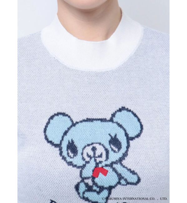 MERCURYDUO「【ポンポネットジュニアコラボ】 ミントくんジャカードニット」|ニット・セーター|