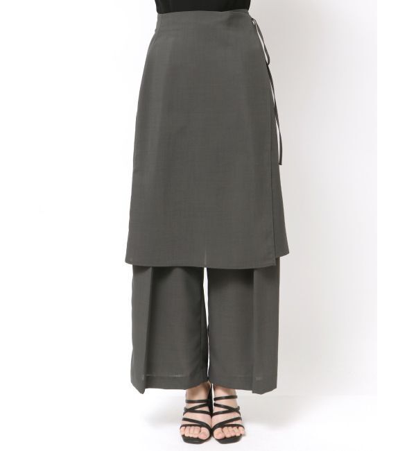 MERCURYDUO「【OUNNOUN】ラップスカートレイヤードパンツ」|その他|