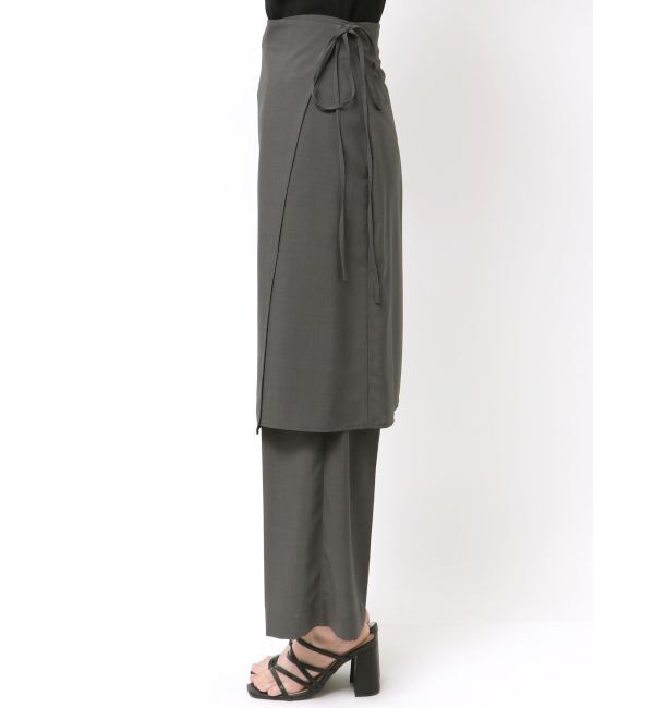 MERCURYDUO「【OUNNOUN】ラップスカートレイヤードパンツ」|その他|