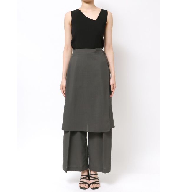 MERCURYDUO「【OUNNOUN】ラップスカートレイヤードパンツ」|その他|