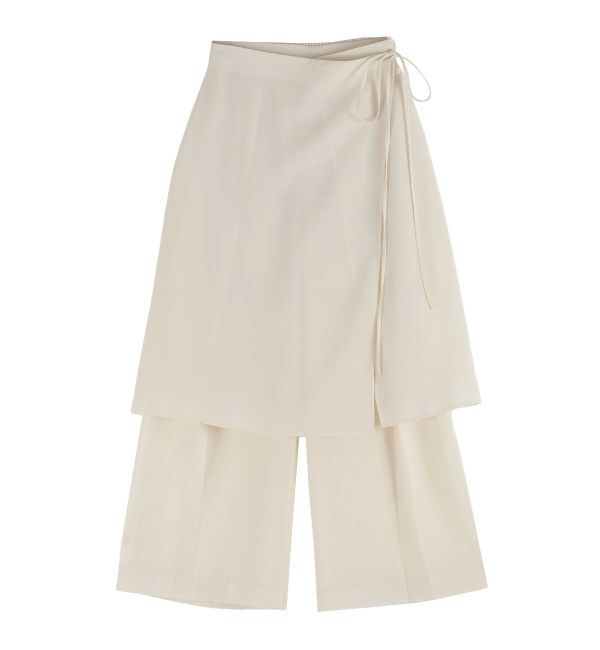 MERCURYDUO「【OUNNOUN】ラップスカートレイヤードパンツ」|その他|