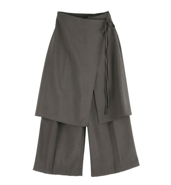 MERCURYDUO「【OUNNOUN】ラップスカートレイヤードパンツ」|その他|