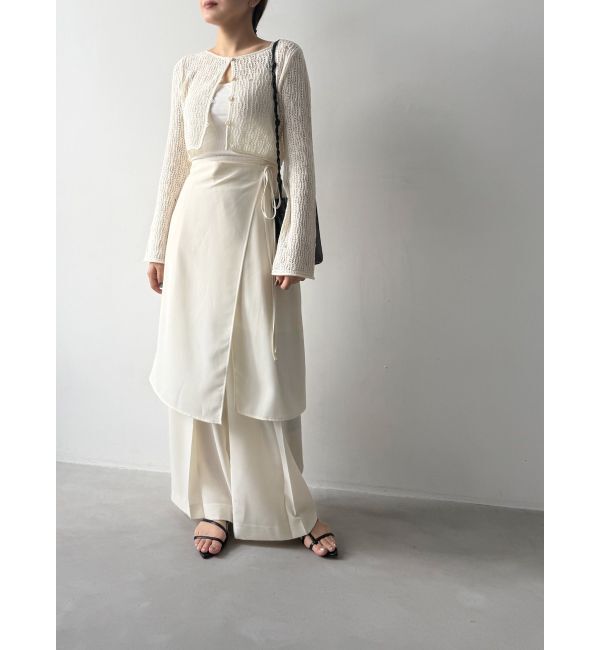 MERCURYDUO「【OUNNOUN】ラップスカートレイヤードパンツ」|その他|