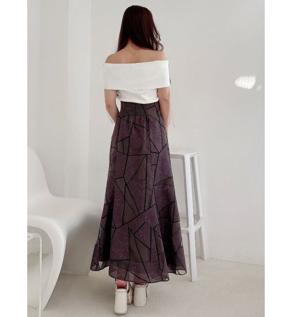 MERCURYDUO「オフショルドロストニット」|ニット・セーター|