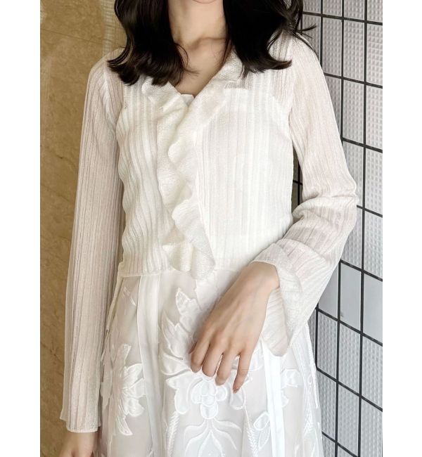 MERCURYDUO「ドロストボレロ」|カーディガン|オフホワイト