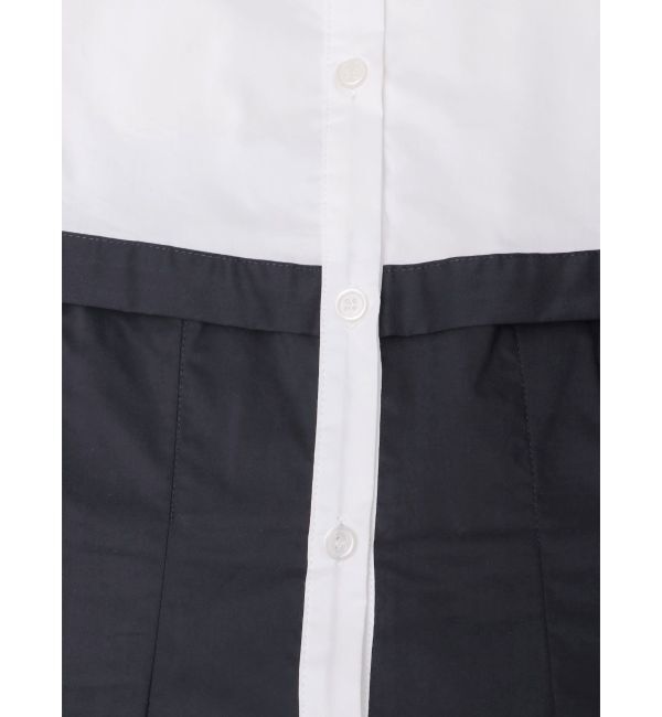 MERCURYDUO「レイヤード風シャツワンピース」|ワンピース|