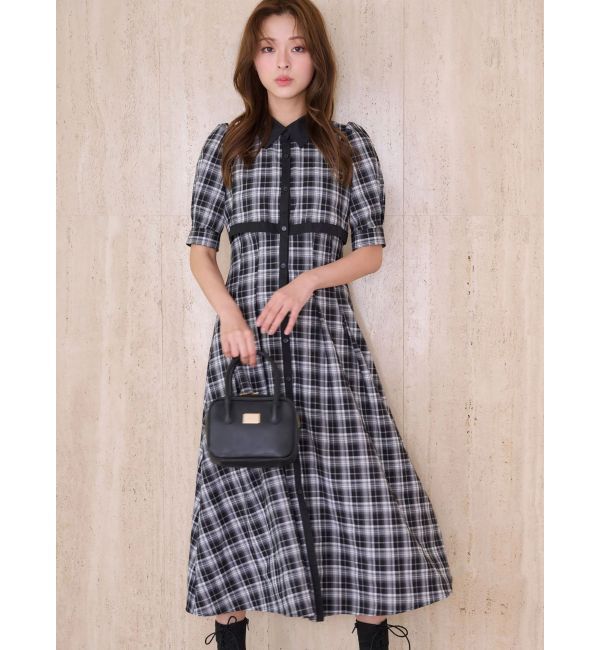 MERCURYDUO「レイヤード風シャツワンピース」|ワンピース|