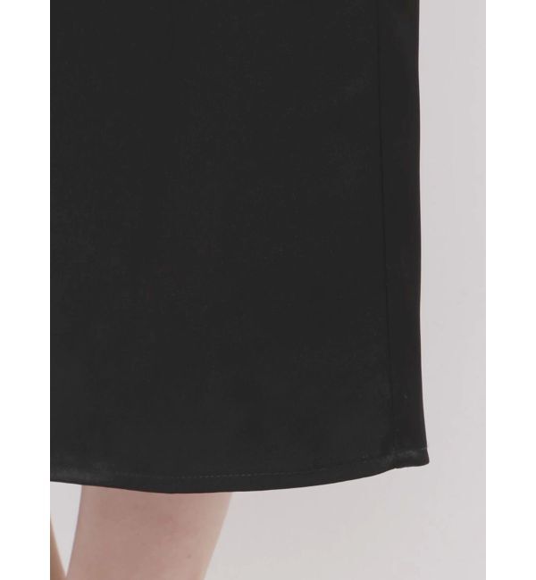 MERCURYDUO「サテンキャミナローワンピース」|ワンピース|