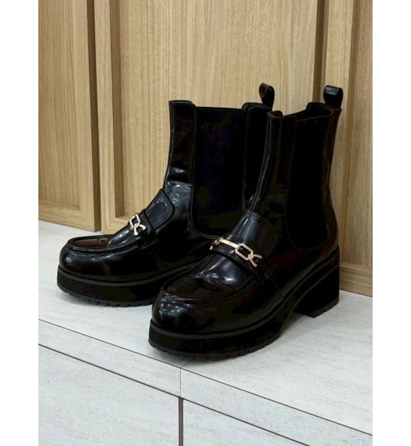 MERCURYDUO「ローファーサイドゴアショートブーツ」|ショートブーツ|ブラック