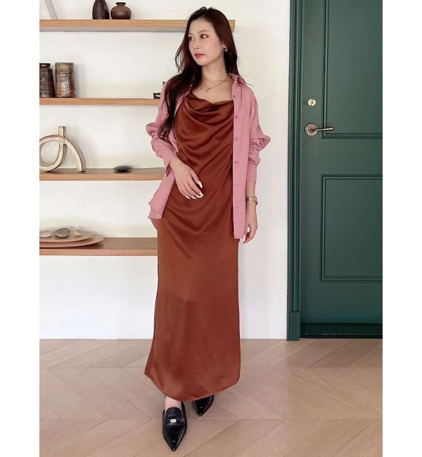 MERCURYDUO「配色ステッチビッグリボンセットシャツ」|シャツ・ブラウス|