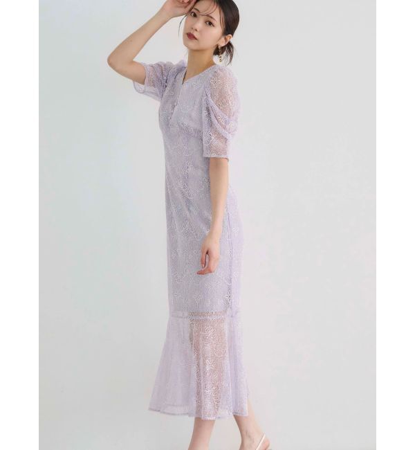 MERCURYDUO「レースナローマーメイドワンピース」|ワンピース|