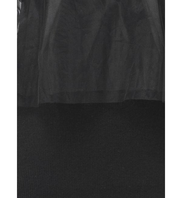 MERCURYDUO「【OUNNOUN】チュールブラウスレイヤードワンピ」|ワンピース|