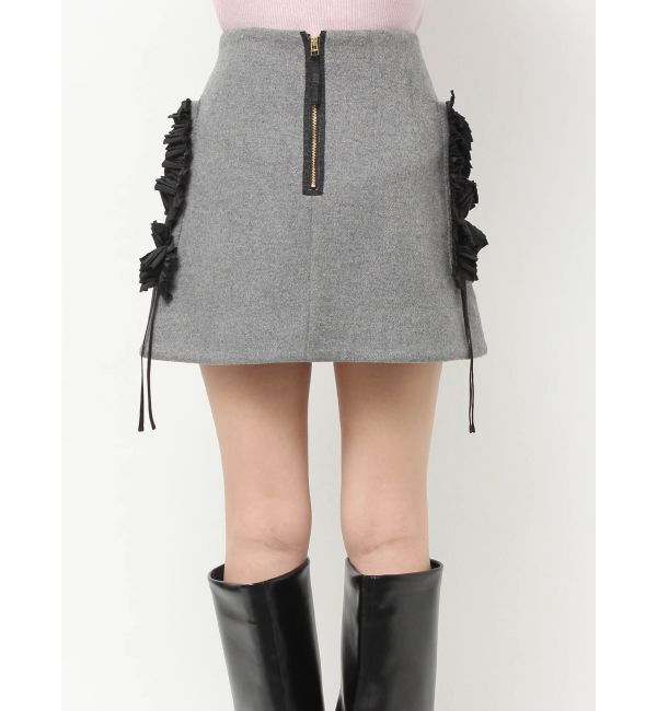 MERCURYDUO「【OUNNOUN】フリルデザインミニスカート」|スカート|