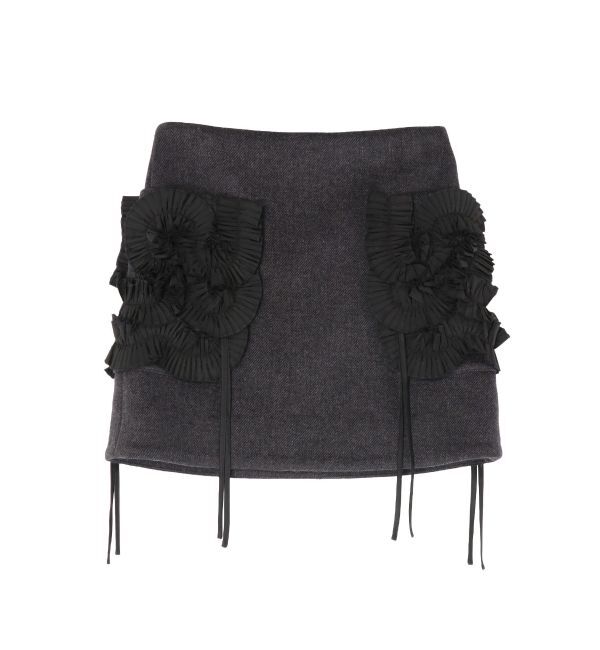 MERCURYDUO「【OUNNOUN】フリルデザインミニスカート」|スカート|