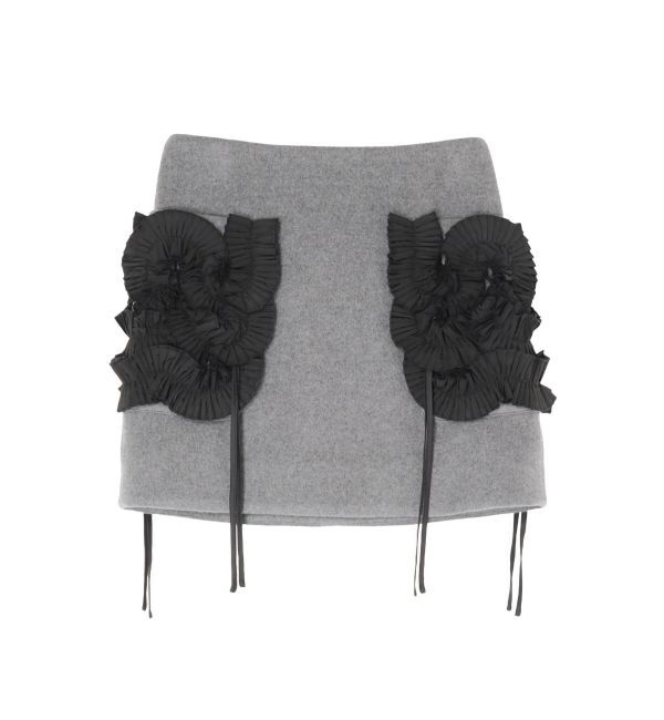 MERCURYDUO「【OUNNOUN】フリルデザインミニスカート」|スカート|