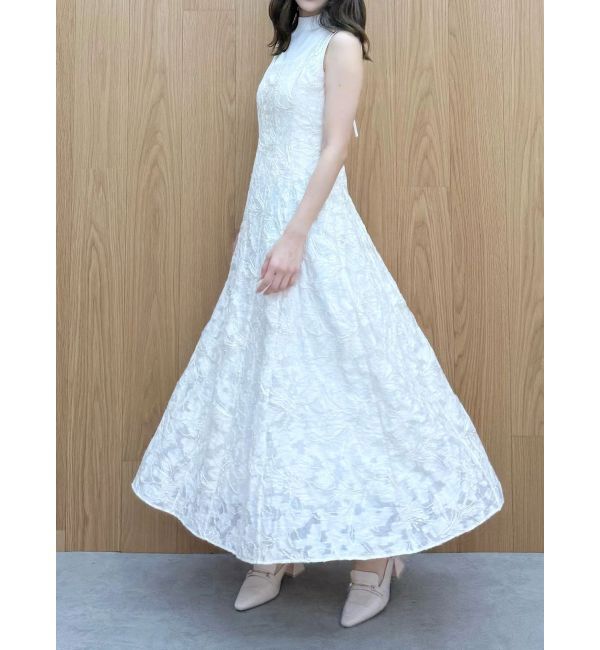 MERCURYDUO「ジャカードフィットアンドフレアジャンスカ」|ワンピース|