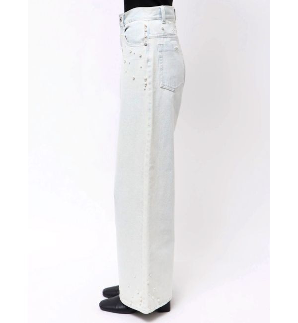 MERCURYDUO「パールデニムパンツ」|デニム|