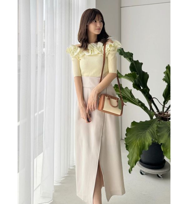 MERCURYDUO「アシメZIPナロースカート」|スカート|