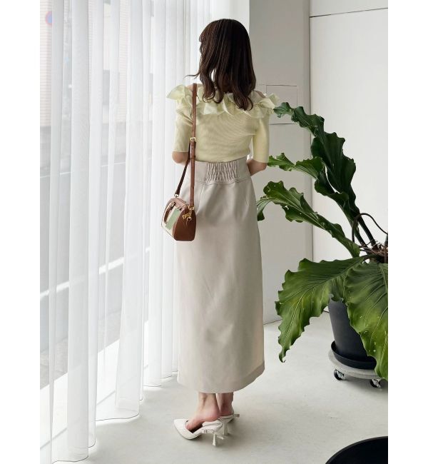 MERCURYDUO「アシメZIPナロースカート」|スカート|