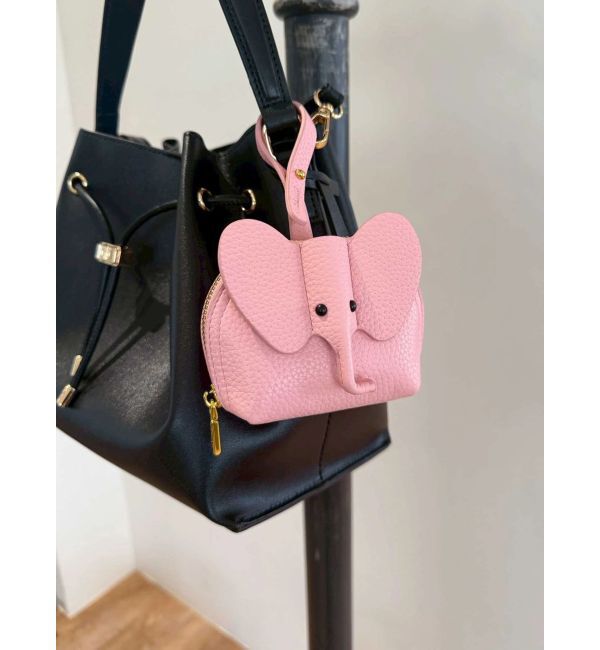 MERCURYDUO「エレファントミニバッグチャーム」|チャーム・キーホルダー|ピンク