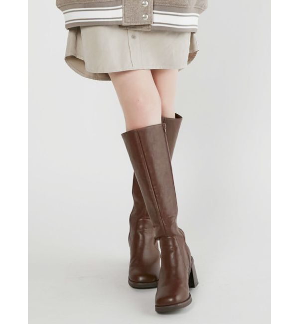 MURUA「ラウンドロングブーツ」|その他|ブラウン