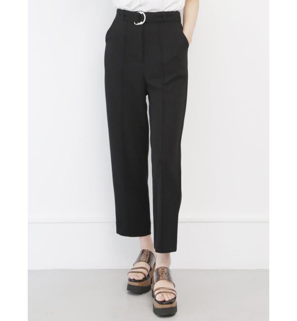 MURUA「センタープレステーパードパンツ」|その他|ブラック