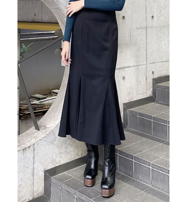 MURUA「ハイウエストナローマーメイドスカート」|スカート|ブラック