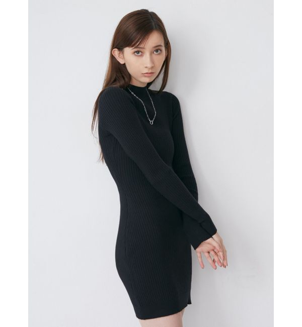 MURUA「ボトルネックニットミニワンピース」|ワンピース|
