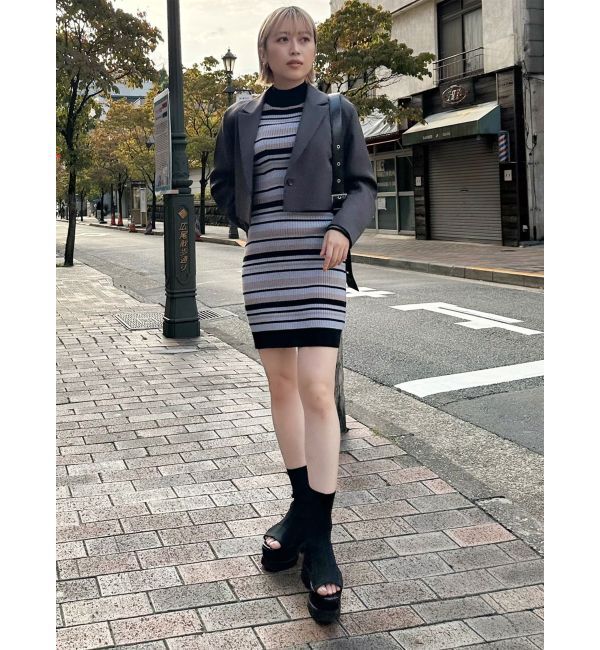 MURUA「ボトルネックニットミニワンピース」|ワンピース|