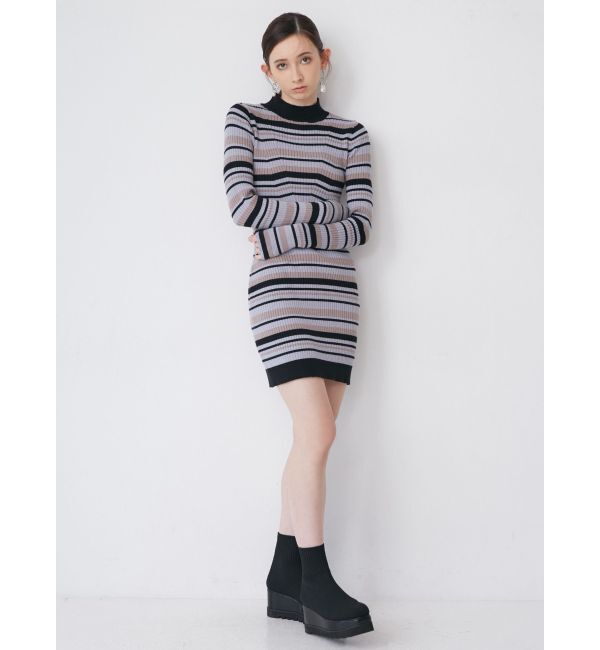 MURUA「ボトルネックニットミニワンピース」|ワンピース|