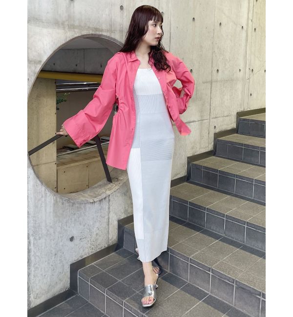 MURUA「サイドホールギャザーシャツ【WEB限定】【ブラウス】」|シャツ・ブラウス|