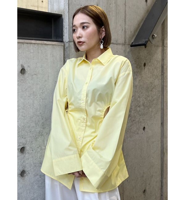 MURUA「サイドホールギャザーシャツ【WEB限定】【ブラウス】」|シャツ・ブラウス|