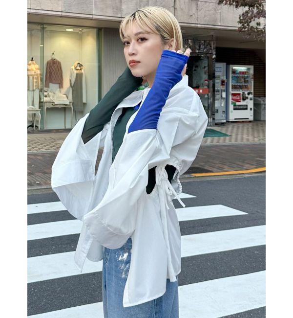 MURUA「サイドホールギャザーシャツ【WEB限定】【ブラウス】」|シャツ・ブラウス|