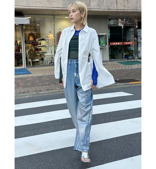 MURUA「サイドホールギャザーシャツ【WEB限定】【ブラウス】」|シャツ・ブラウス|