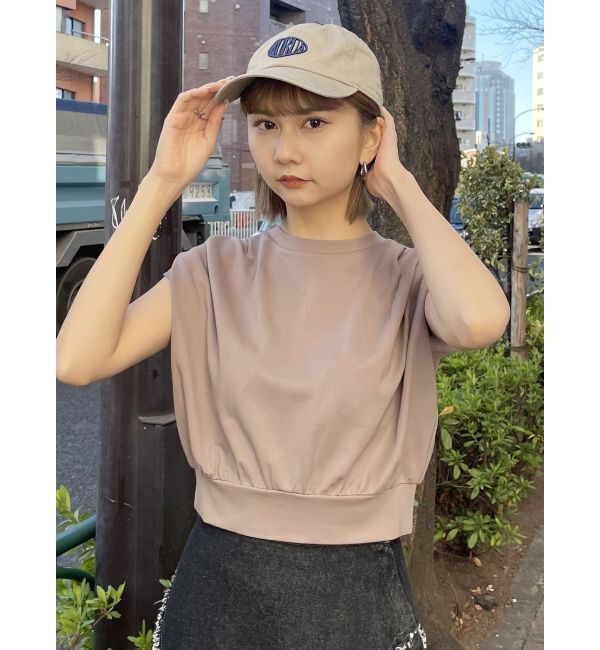 MURUA「タックワイドショルダートップス」|Tシャツ・カットソー|