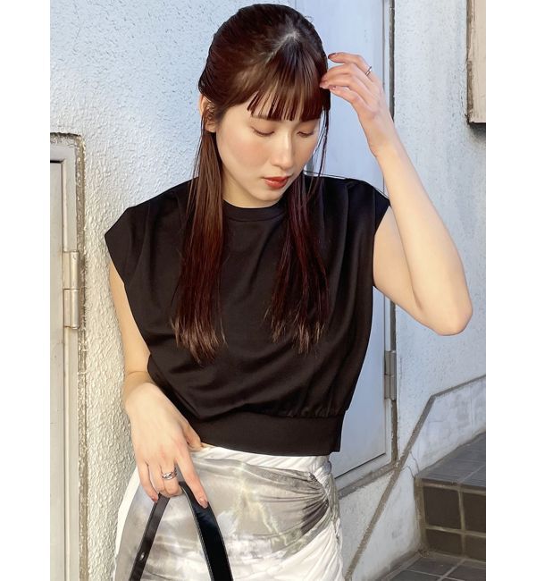 MURUA「タックワイドショルダートップス」|Tシャツ・カットソー|