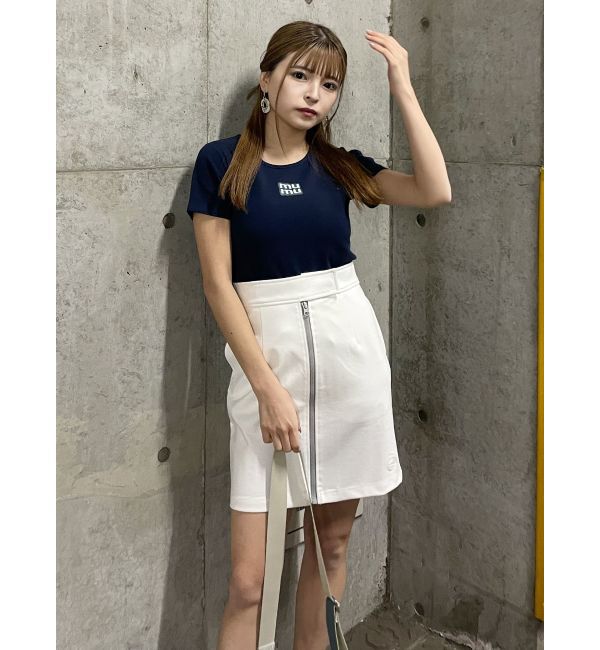 MURUA「フロントジップミニスカート」|スカート|